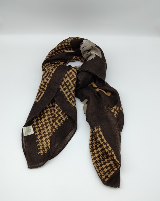 Brown Butterfly Bird Scarf